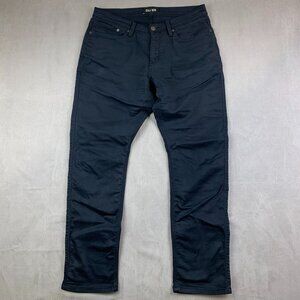 DU/ER Mens Pants 34 Navy Blue N2X Relaxed Taper Performance Stretch 34x32